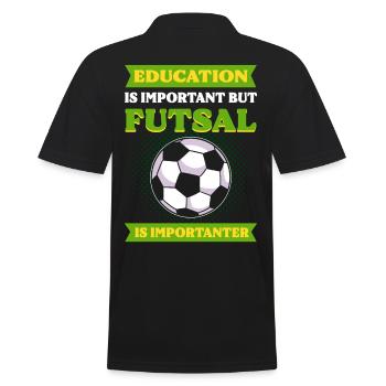 L’éducation est importante, mais le futsal est plus important - Polo Homme - noir - Dos - Kai (181cm)