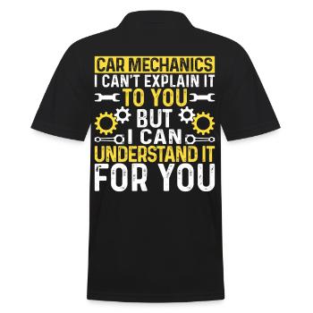 Car Mechanics I Can Explain It To You Car Mechanic - Männer Poloshirt - Schwarz - Hinten - Kai (181cm)