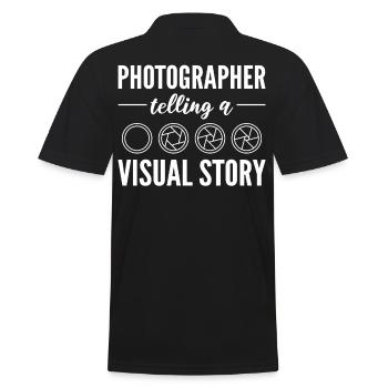 Photographe Photographe Amateurs de photographie - Polo Homme - noir - Dos - Kai (181cm)