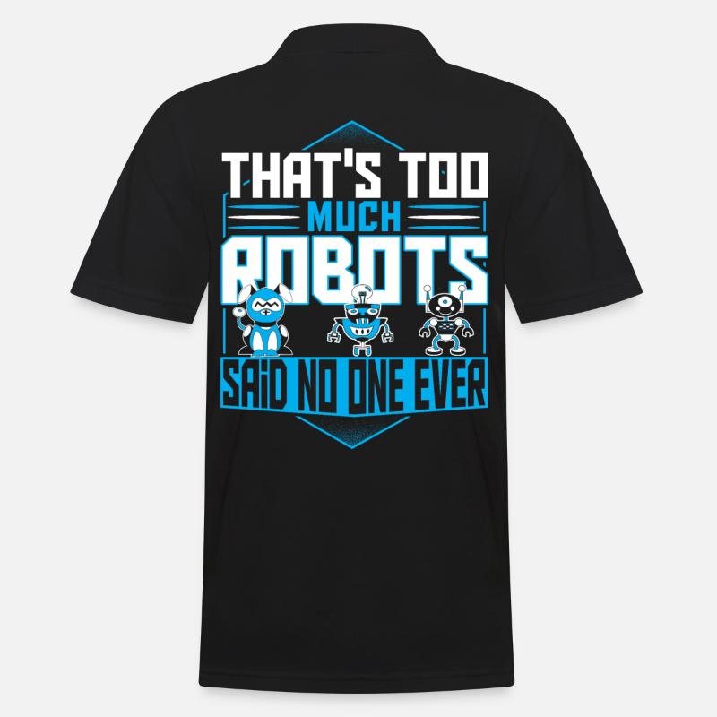 Robotik Robotik Roboter Bioengineering Digital - Männer Poloshirt - Schwarz