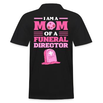 I Am A Mom Of A Funeral Director Funeral Director - Männer Poloshirt - Schwarz - Hinten - Kai (181cm)