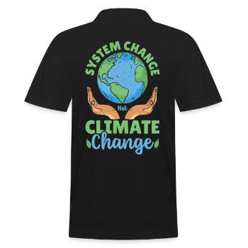 Changement systémique et non changement climatique Réchauffement climatique - Polo Homme - noir - Dos - Kai (181cm)