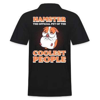 Hamster L’animal de compagnie officiel des gens les plus cool - Polo Homme - noir - Dos - Kai (181cm)