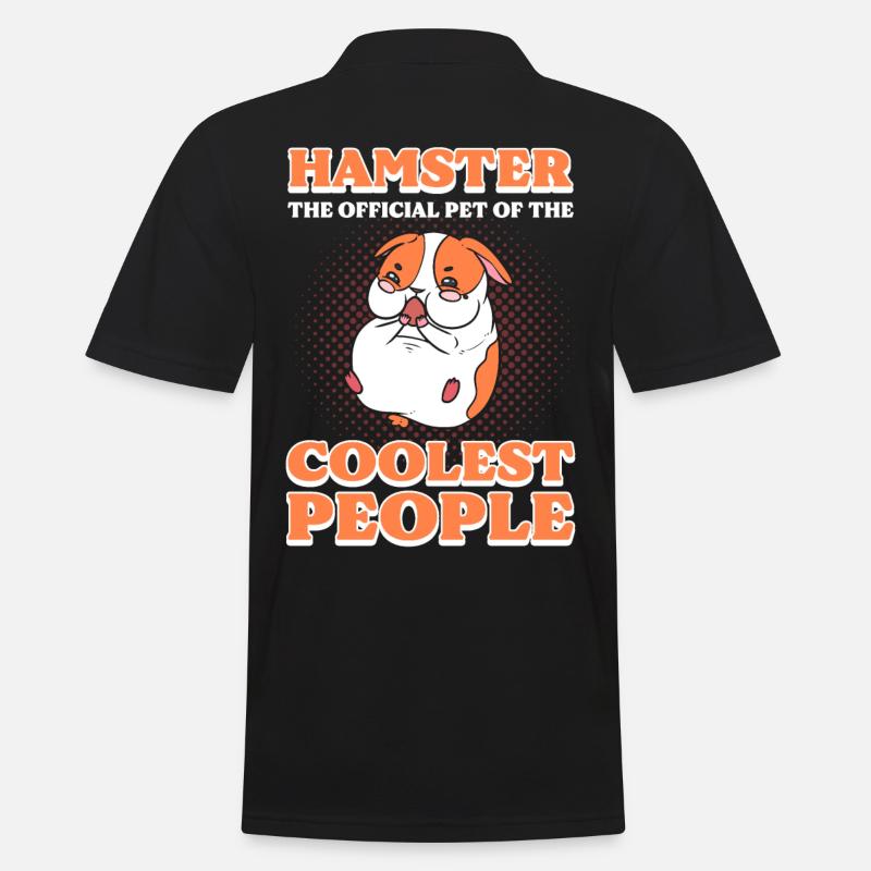Hamster L’animal de compagnie officiel des gens les plus cool - Polo Homme - noir