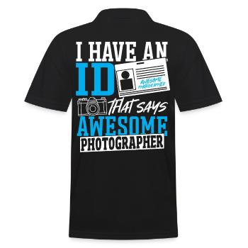Photographe Photographie Photographie Amoureux Photo - Polo Homme - noir - Dos - Kai (181cm)