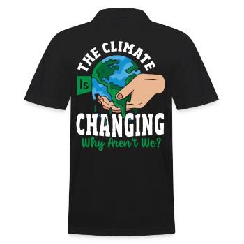 Le climat change, pourquoi ne le sommes-nous pas? Climat - Polo Homme - noir - Dos - Kai (181cm)