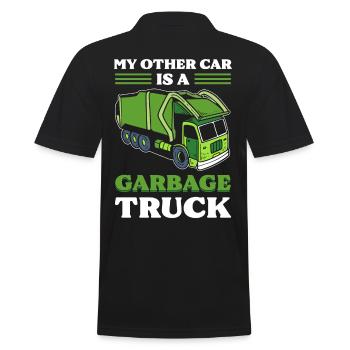 My Other Car Is A Garbage Truck Recycling Trash - Männer Poloshirt - Schwarz - Hinten - Kai (181cm)