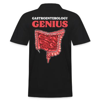 Gastroenterology Genius Gastroenterology - Men's Polo Shirt - black - Back - Kai (181cm)