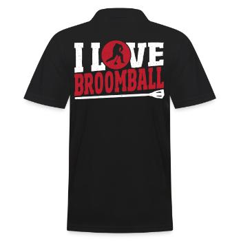 Ballon-balai Balai-bal Amateurs de ballon-balai - Polo Homme - noir - Dos - Kai (181cm)