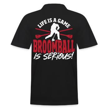 Broomball Broom Ball Broomball Lovers - Polo Homme - noir - Dos - Kai (181cm)
