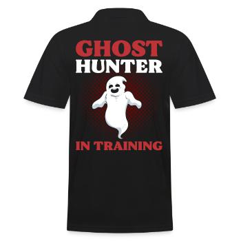 Ghost Hunter In Training Ghost Hunting Ghost - Men's Polo Shirt - black - Back - Kai (181cm)