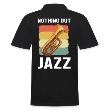 Rien que du jazz jazz musique jazz jazz auditeur - Polo Homme - noir - Dos - Kai (181cm)