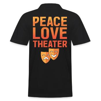 Theater Broadway Musical Liebhaber - Männer Poloshirt - Schwarz - Hinten - Kai (181cm)