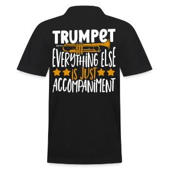 Trompette Tout le reste n’est qu’accompagnement - Polo Homme - noir - Dos - Kai (181cm)
