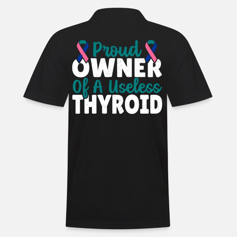 Thyroïdectomie : fière propriétaire d’un - Polo Homme - noir