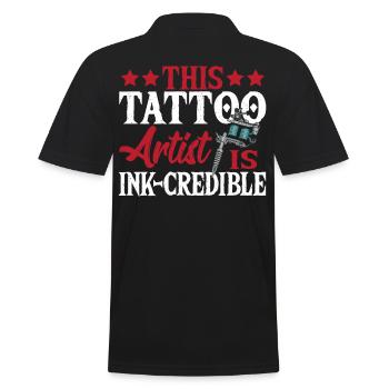 Tatoueur Ce tatoueur est un - Polo Homme - noir - Dos - Kai (181cm)