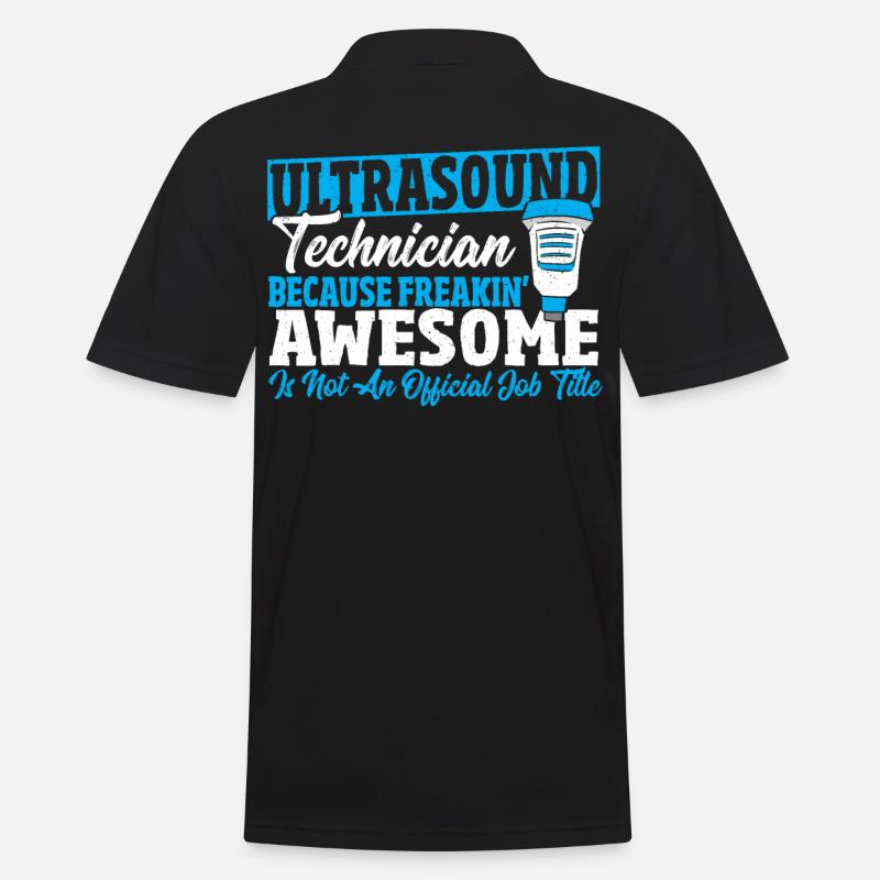 Ultraschalltechniker Jobtitel Sonograph - Männer Poloshirt - Schwarz