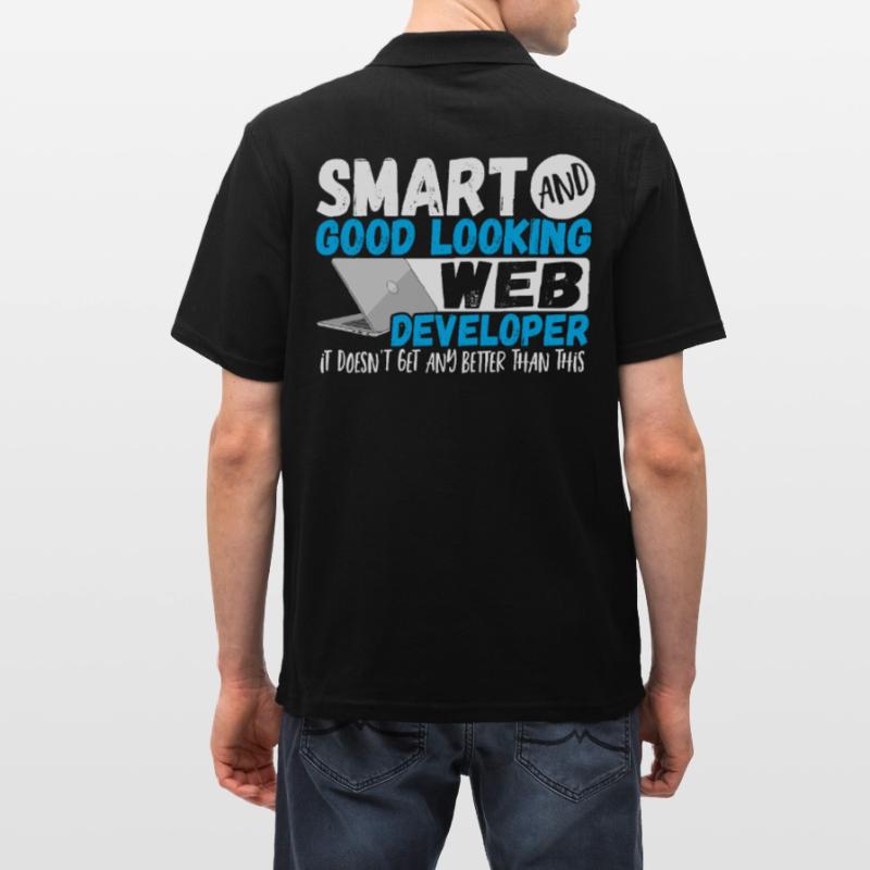 Programmer Smart And Good Looking Web Developer Men's Polo Shirt