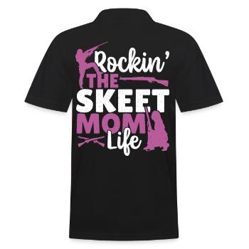 Rockin' The Skeet Mom Life Skeet Shooting - Polo Homme - noir - Dos - Kai (181cm)