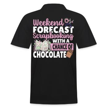 Prévisions de week-end Scrapbooking avec une chance de - Polo Homme - noir - Dos - Kai (181cm)