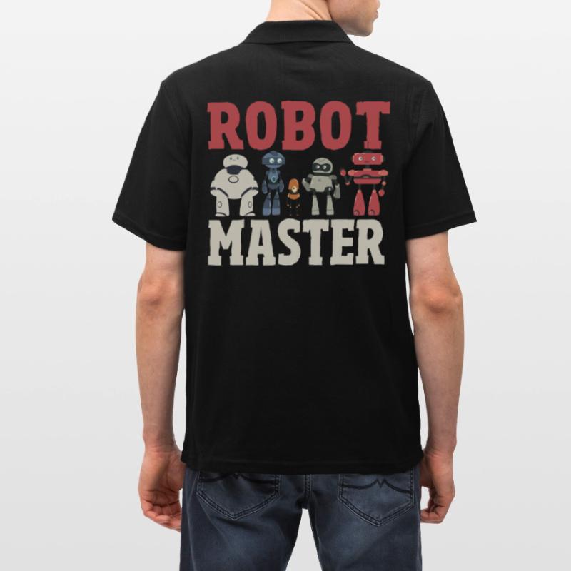 Robot Master Robots Engineer Robotics Men's Polo Shirt