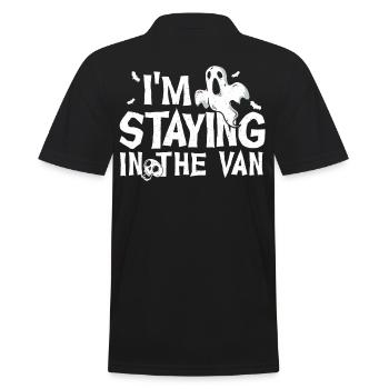 Je resterai dans le van Ghost Hunt Ghost Hunters - Polo Homme - noir - Dos - Kai (181cm)
