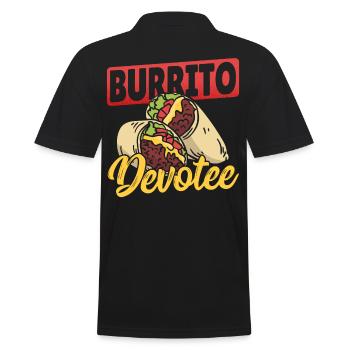 Burrito Pendentif Burritos Taco Famille - Polo Homme - noir - Dos - Kai (181cm)
