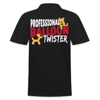 Professionnel Balloon Twister Balloon Twister - Polo Homme - noir - Dos - Kai (181cm)