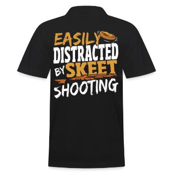 Facilement distrait par Skeet Shooting Clay Target - Polo Homme - noir - Dos - Kai (181cm)