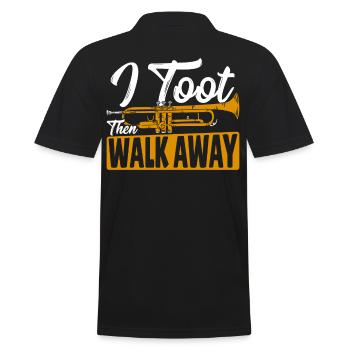 Trompettiste I Toot puis Walk Away Trompettiste - Polo Homme - noir - Dos - Kai (181cm)