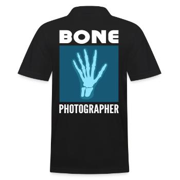 Bone Photographer Rad Tech X-Ray Technologist - Men's Polo Shirt - black - Back - Kai (181cm)