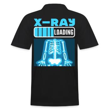 X-Ray Loading Rad Tech X-Ray Technologist - Men's Polo Shirt - black - Back - Kai (181cm)