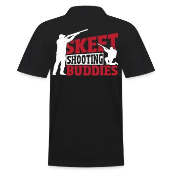 Skeet Shooting Buddies Skeet Shooter Clay Target - Polo Homme - noir - Dos - Kai (181cm)