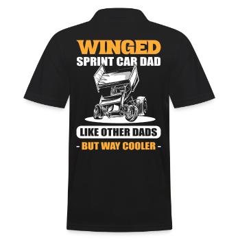 Winged Sprint Car Papa Sprint Car Racer - Polo Homme - noir - Dos - Kai (181cm)