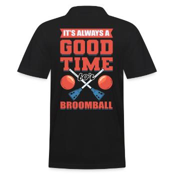 C’est toujours un bon moment pour le ballon-balai - Polo Homme - noir - Dos - Kai (181cm)