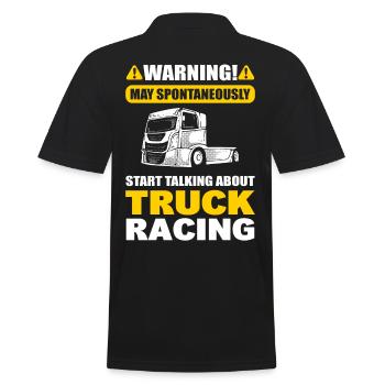 L’avertissement peut commencer spontanément, à propos de la course de camions - Polo Homme - noir - Dos - Kai (181cm)