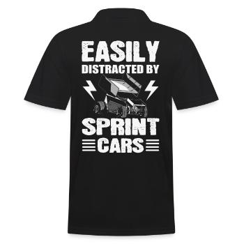 Facilement distrait par Sprint Cars Sprint Car - Polo Homme - noir - Dos - Kai (181cm)