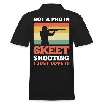 Pas un pro du tir au pigeon d’argile, je l’adore - Polo Homme - noir - Dos - Kai (181cm)