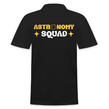 Astronomy Squad Astro Constellation Astrophysics - Men's Polo Shirt - black - Back - Kai (181cm)