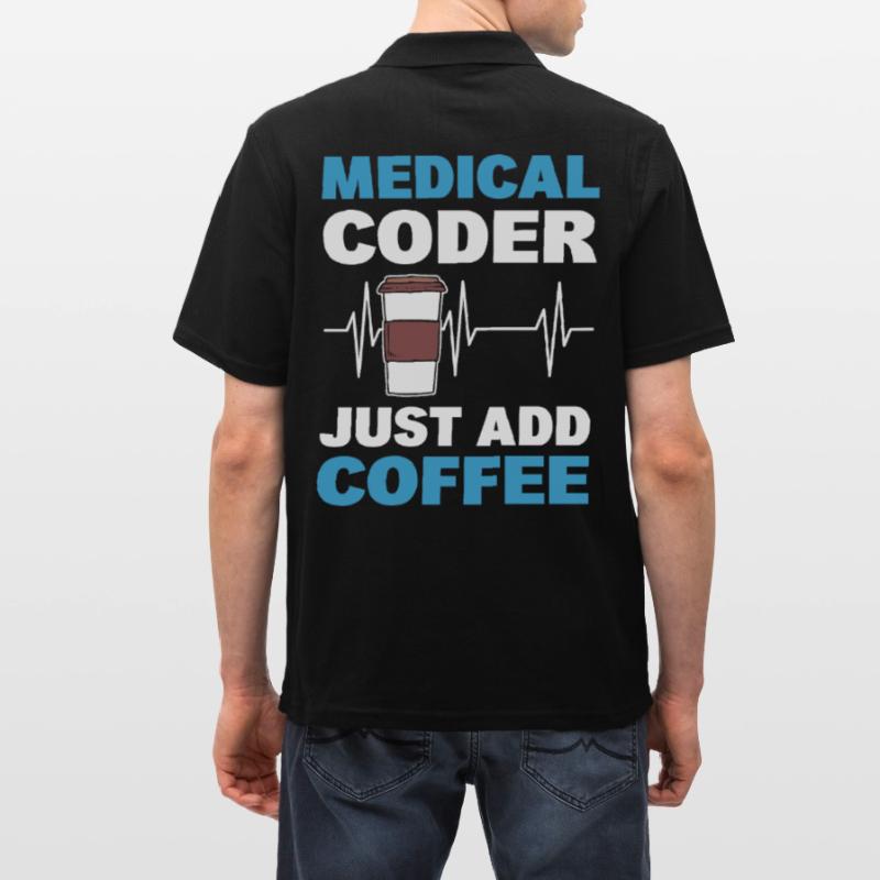 Codeur médical Il suffit d’ajouter du café Polo Homme