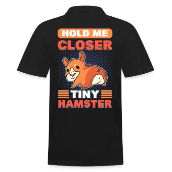 Tiens-moi plus près, petit hamster - Polo Homme - noir - Dos - Kai (181cm)
