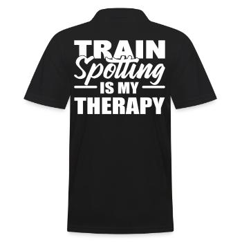 Trainspotting est ma thérapie Trainspotter - Polo Homme - noir - Dos - Kai (181cm)