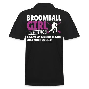 Fille de ballon-balai comme fille normale juste beaucoup plus cool - Polo Homme - noir - Dos - Kai (181cm)