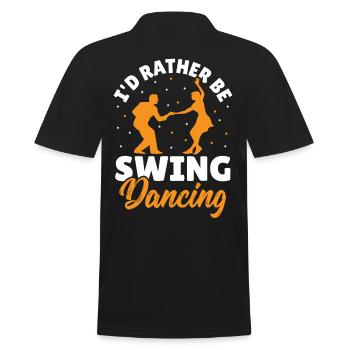 Danseur de swing Je préfère danser le swing - Polo Homme - noir - Dos - Kai (181cm)
