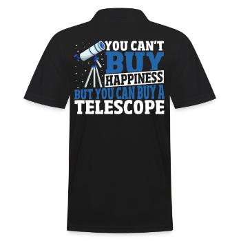 Astronomie Glück kann man nicht kaufen, aber man - Männer Poloshirt - Schwarz - Hinten - Kai (181cm)