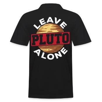 Leave Pluto Alone Astronomy Constellation Map - Men's Polo Shirt - black - Back - Kai (181cm)