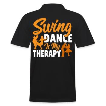 Danseur Swing La danse est mon swing thérapeutique - Polo Homme - noir - Dos - Kai (181cm)