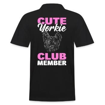 Mignon Yorkshire Terrier Yorkshire membre du Club - Polo Homme - noir - Dos - Kai (181cm)