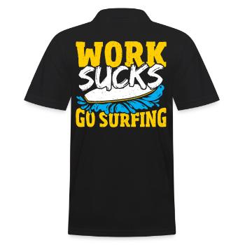 Surfer Planche De Surf Travail Sucer Aller Surfer - Polo Homme - noir - Dos - Kai (181cm)