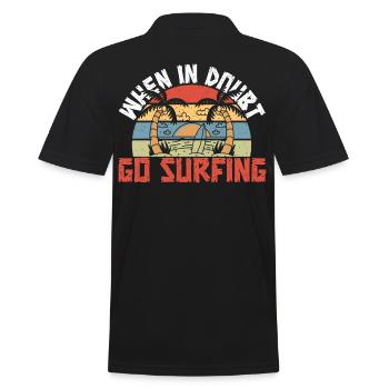 Planche de surf Surfer En cas de doute, allez surfer - Polo Homme - noir - Dos - Kai (181cm)